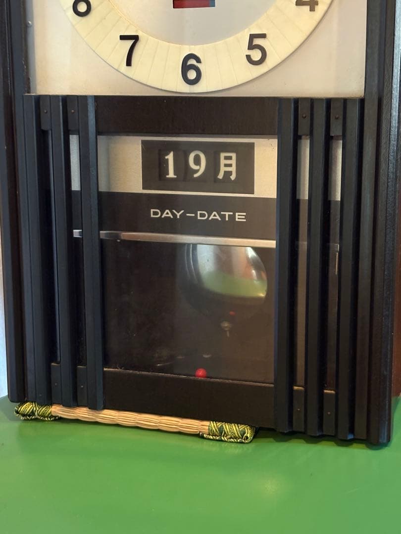 古民具　柱時計　ゼンマイ式振り子時計 ３０日巻　昭和アンティーク　ビンテージ