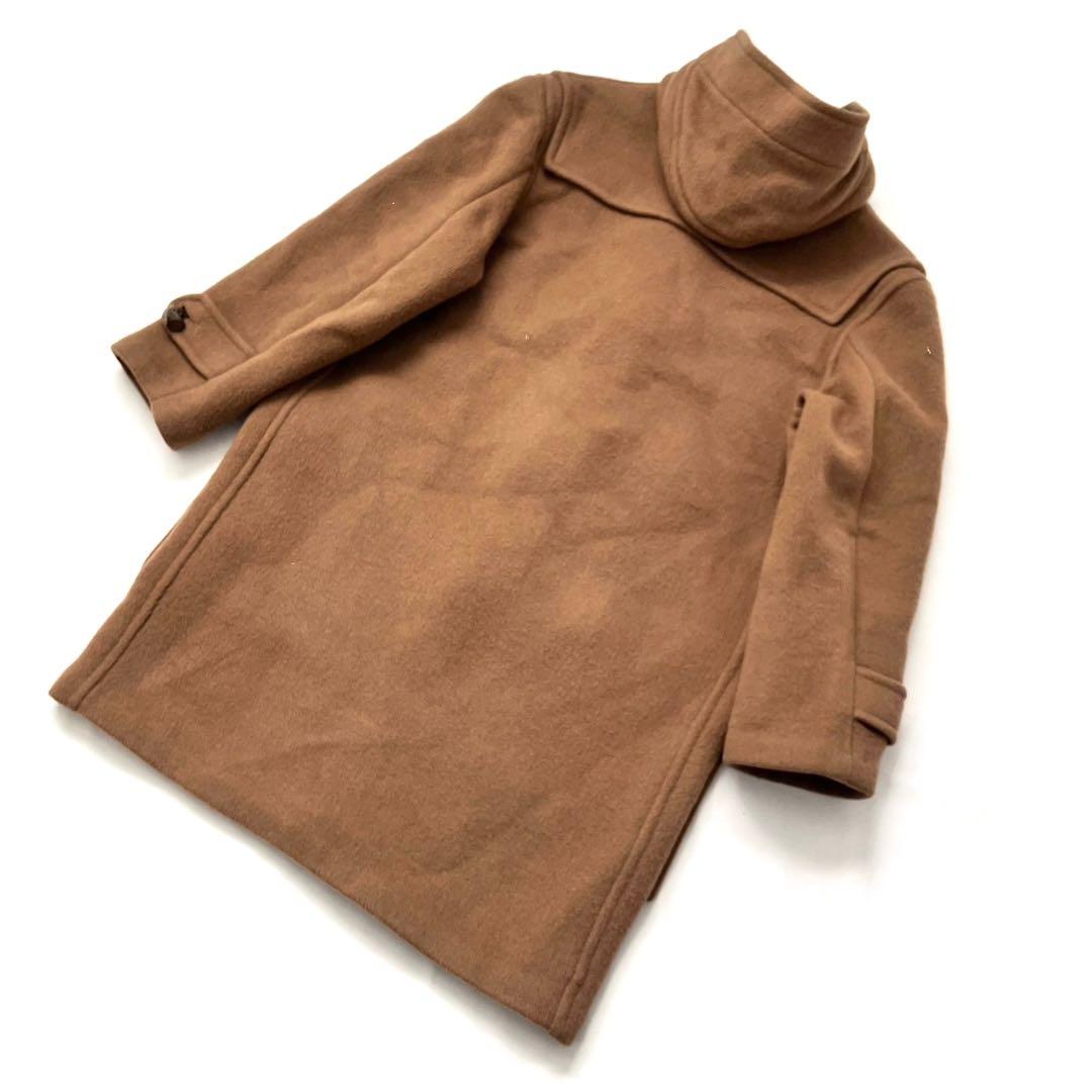 バーバリー 英国製 ダッフルコート キャメル 100%ウール ノバチェック裏地