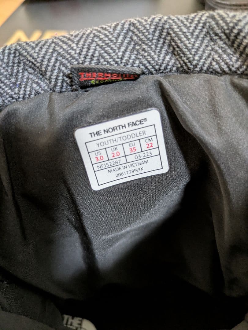 【22cm】ノースフェイス ヌプシ ブーティ ウォータープルーフ キッズ