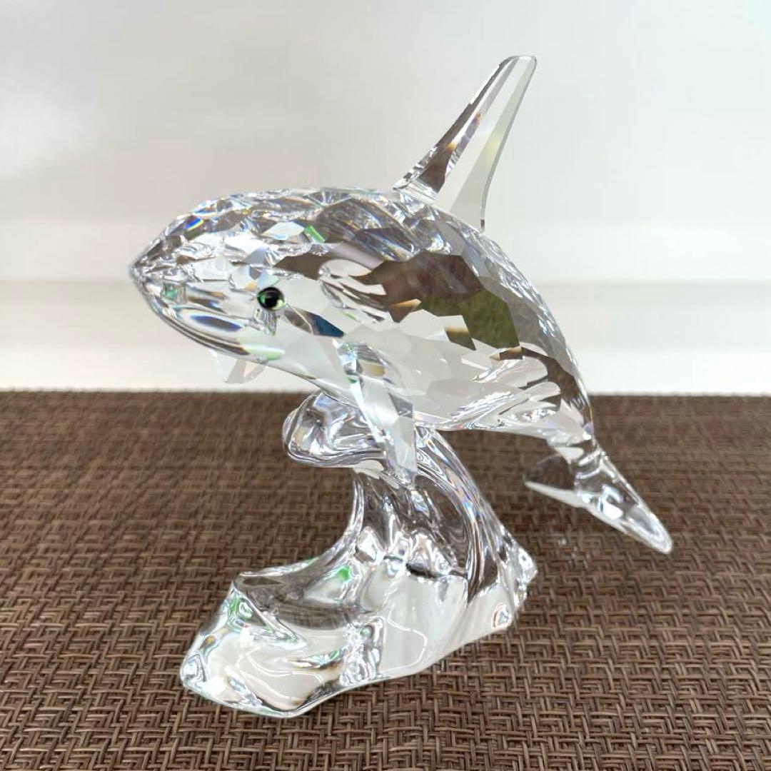 【値下げ×】スワロフスキー　オルカ　シャチ　オブジェ【廃盤】
