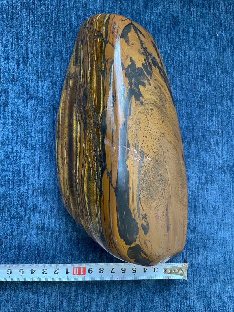 天然タイガーアイ 原石 美しい光沢と模様 置物やコレクションに最適