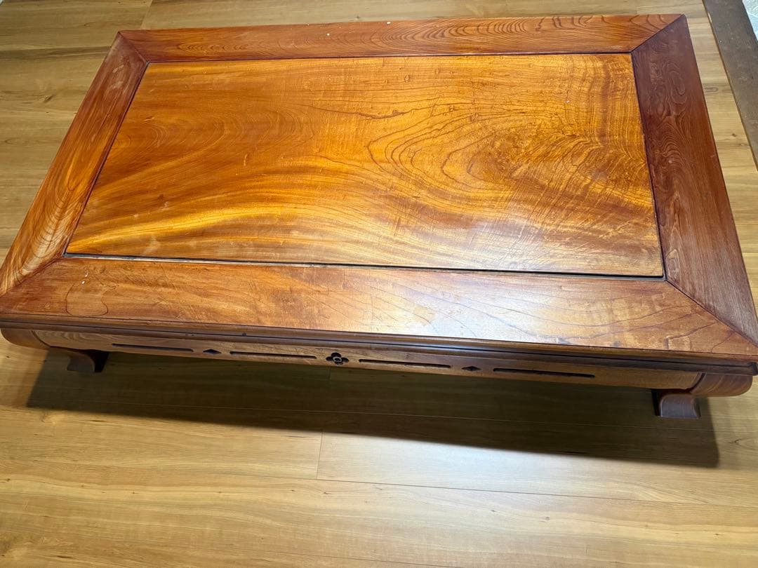 欅（ケヤキ）座卓 【送料込】たのメル便で安心配送