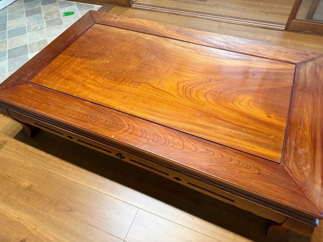 欅（ケヤキ）座卓 【送料込】たのメル便で安心配送