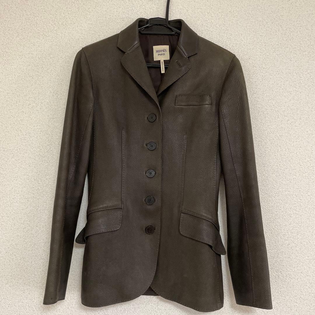 HERMES レザージャケット