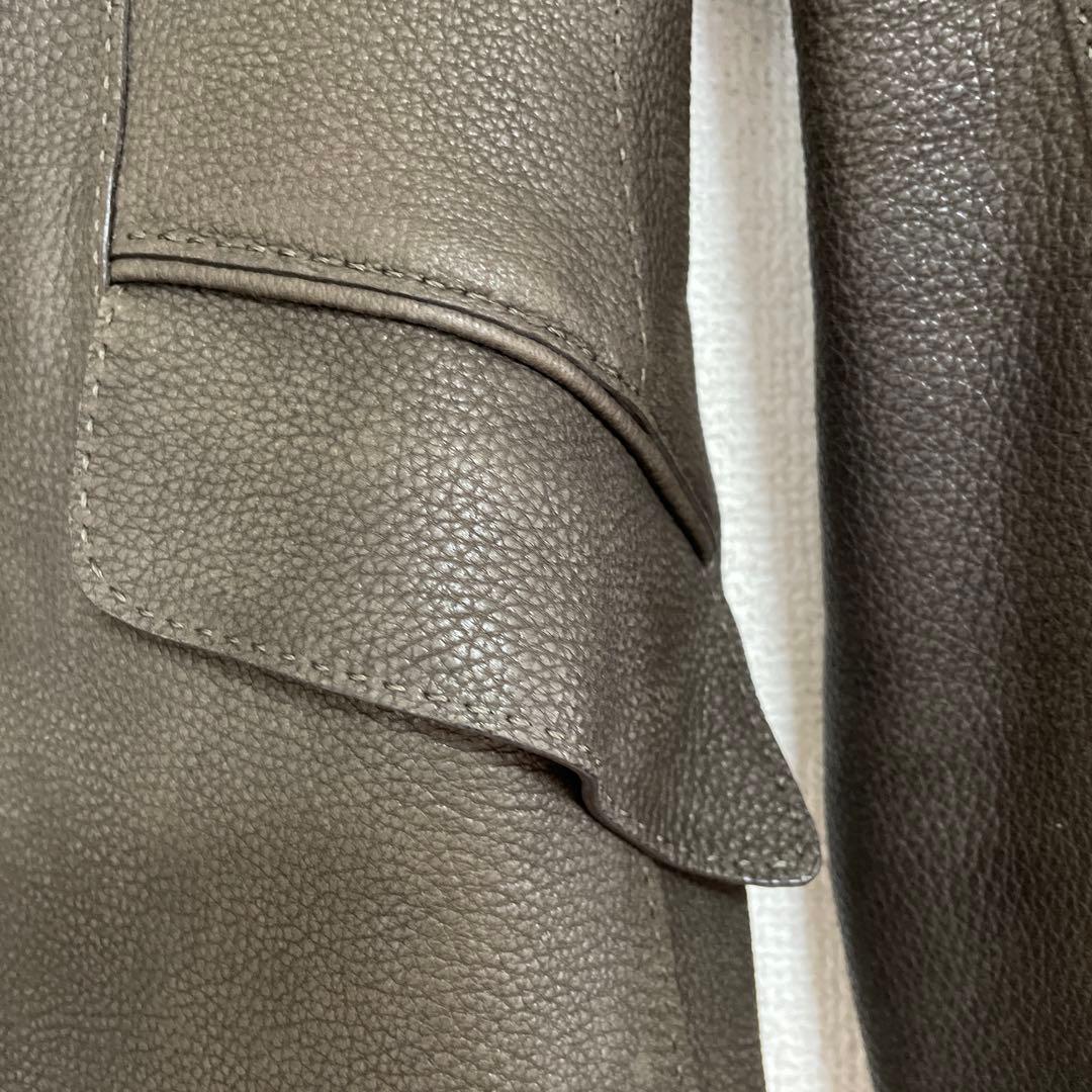 HERMES レザージャケット