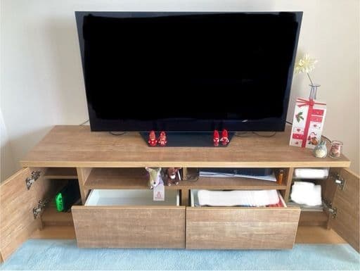 (取引き中) LOWYA 木目調テレビ台 157.6cm