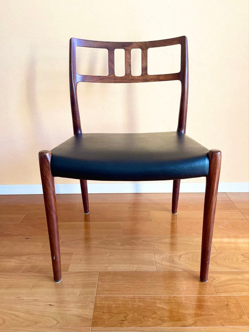 ダイニングチェア4脚デンマークニールス・モラー チーク材 椅子　大塚家具リペア②