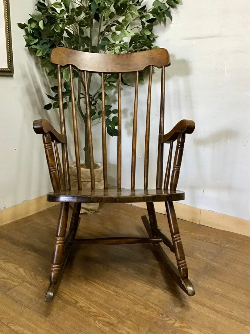 管239☆飛騨家具☆アンティーク☆ウィンザー☆ロッキングチェアー