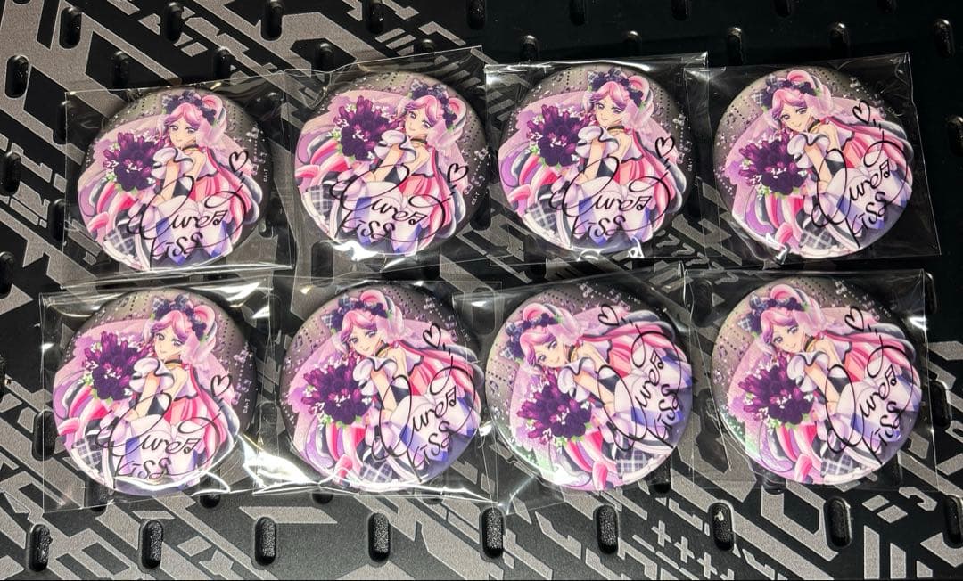 キミとアイドルプリキュア感謝祭 缶バッジ キュアキッス 引サイン 8個