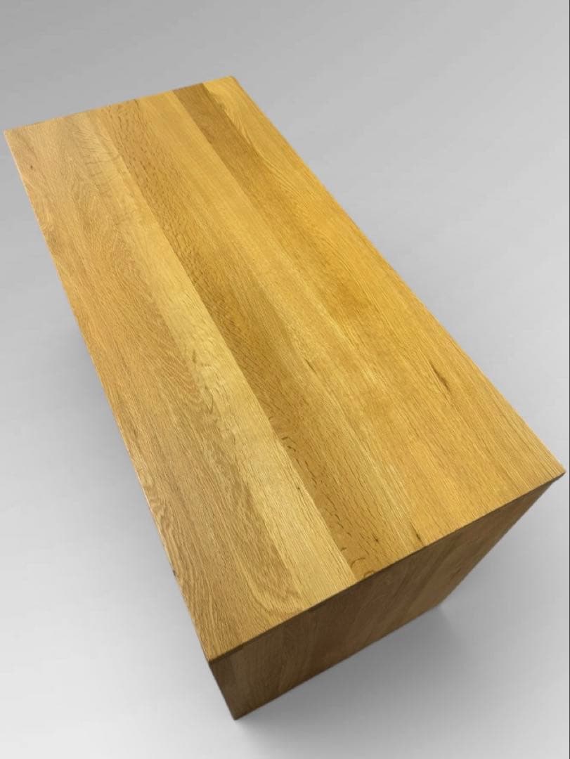 【廃盤 希少 極美品】無印良品 無垢材 オーク材 学習机 コの字形 事務机