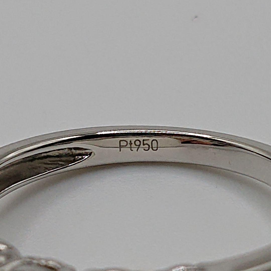 1.5カラット 一文字 5粒天然ダイヤモンドリング プラチナ950 エタニティ