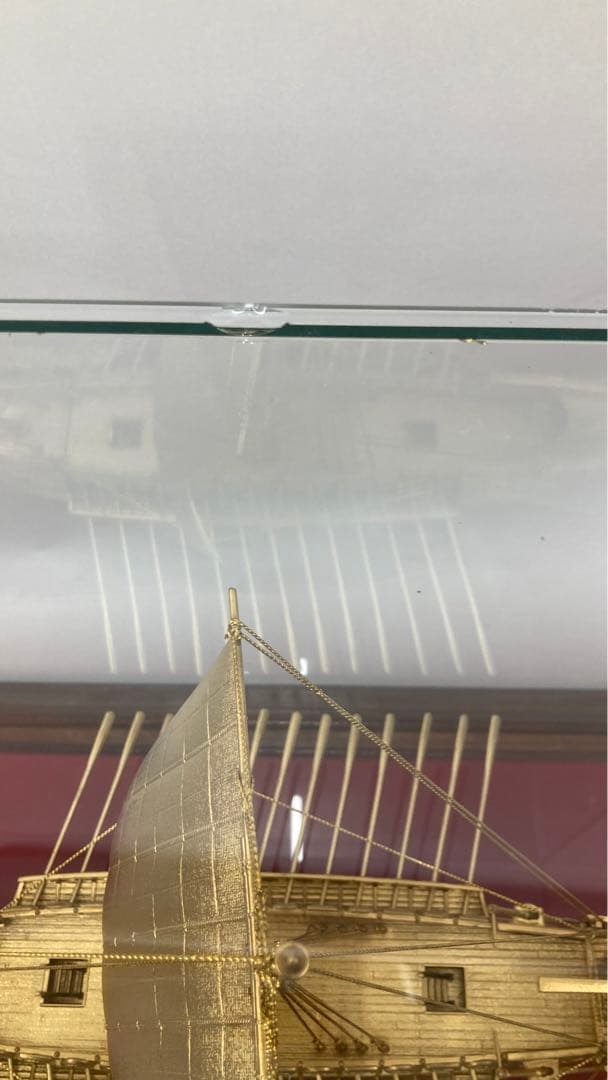 値下げしました。金色ガレー船模型　帆船　海洋堂　GREAT　WARSHIP