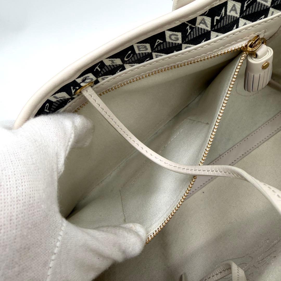 【美品】アニヤハインドマーチ プラスチックバッグ デカロゴ モノグラム ブラック