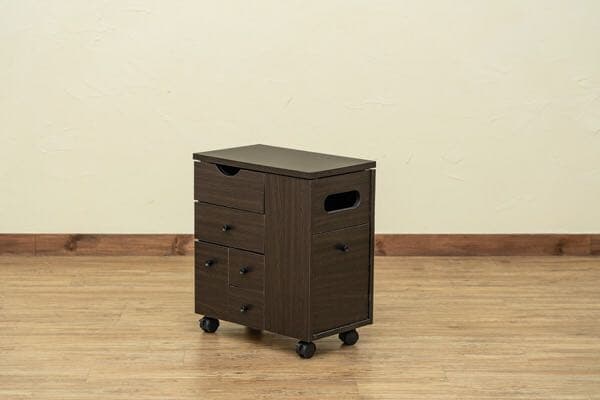 《送料無料》　収納いっぱい　コスメワゴン　ホワイトのみ