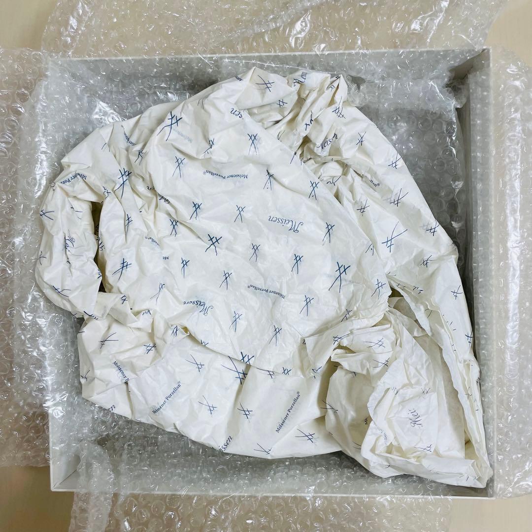 大型 Meissen マイセン フルーツ オーバルプレート 持ち手付き 飾り皿