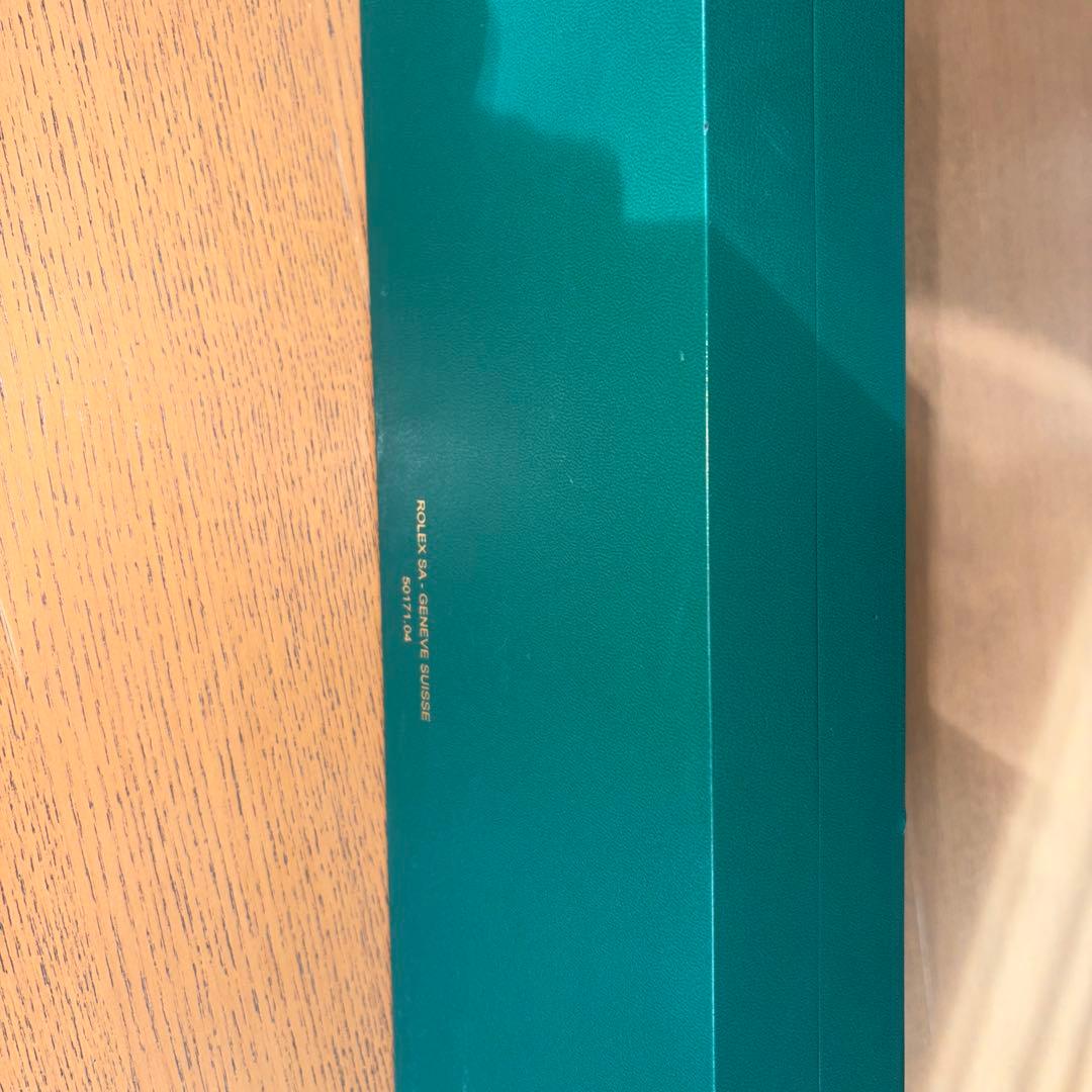 ROLEX 時計ケース グリーン　箱のみ