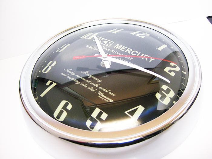 マーキュリー ウォールクロック モンゴメリ (52359) ブラック 壁掛け時計