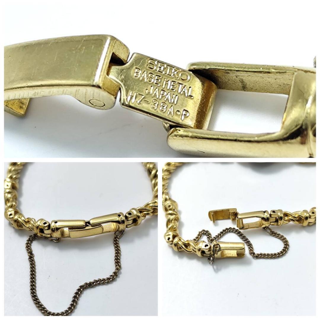 稼働 希少 極美品 SEIKO ゴールド ルビー ブレスレット 腕時計 クォーツ
