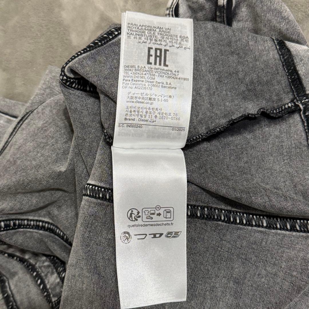 diesel t-elin デニム トップス ウィメンズ プルオーバー グレー