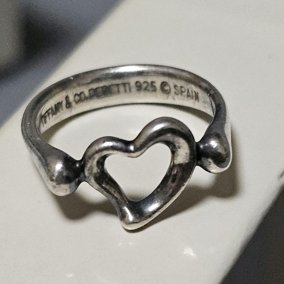 TIFFANY＆Co. ティファニーオープンハートリング SV925刻印あり