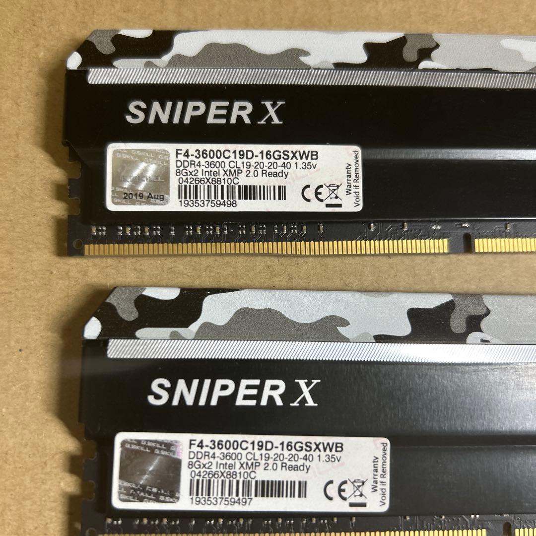 メモリー G.SKILL SNIPER X 16GB DDR4 3600MHz