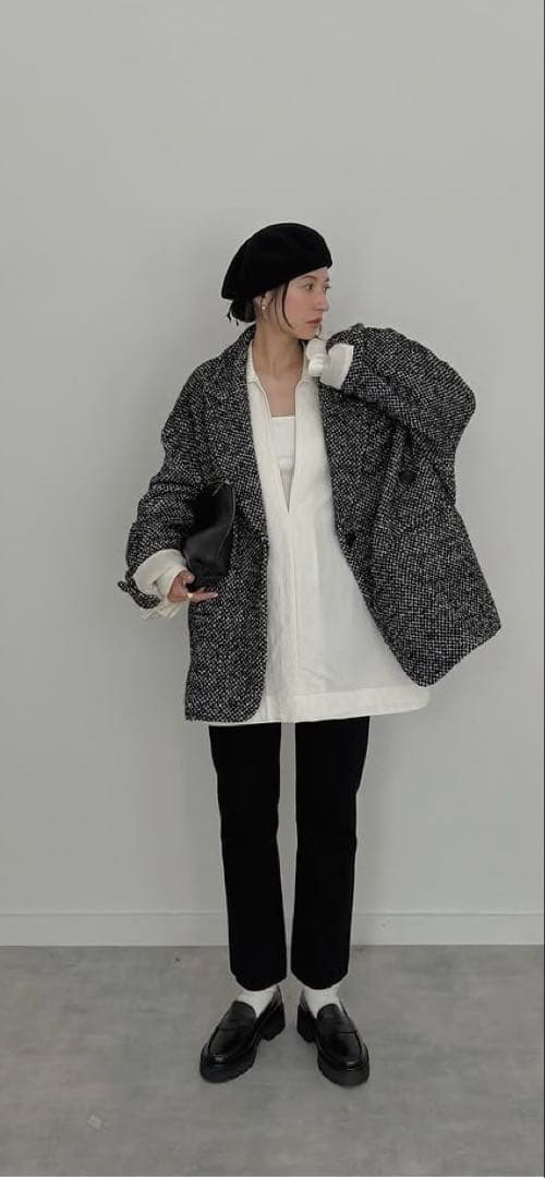 SuzuHirose×CLANE MIX COLOR OVER COAT