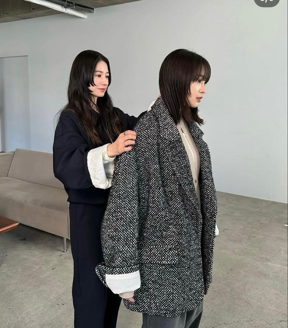 SuzuHirose×CLANE MIX COLOR OVER COAT