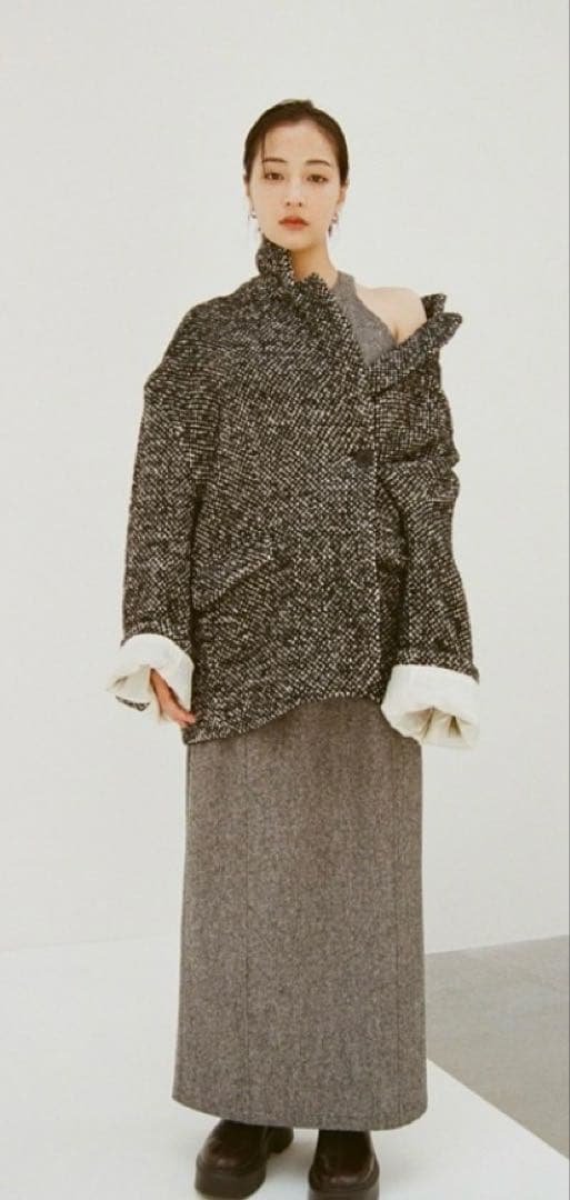 SuzuHirose×CLANE MIX COLOR OVER COAT