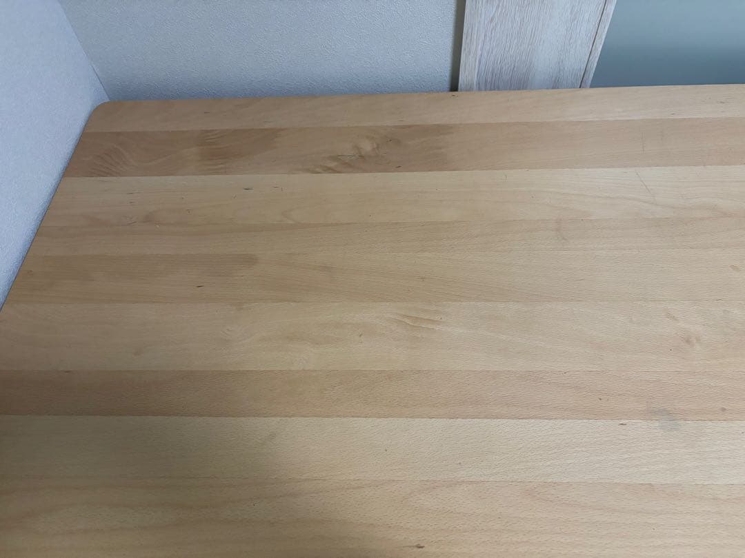 【8/4まで】無印良品　ブナ材デスク・幅１２０ｃｍ　ブナ材デスク用上置き棚付き