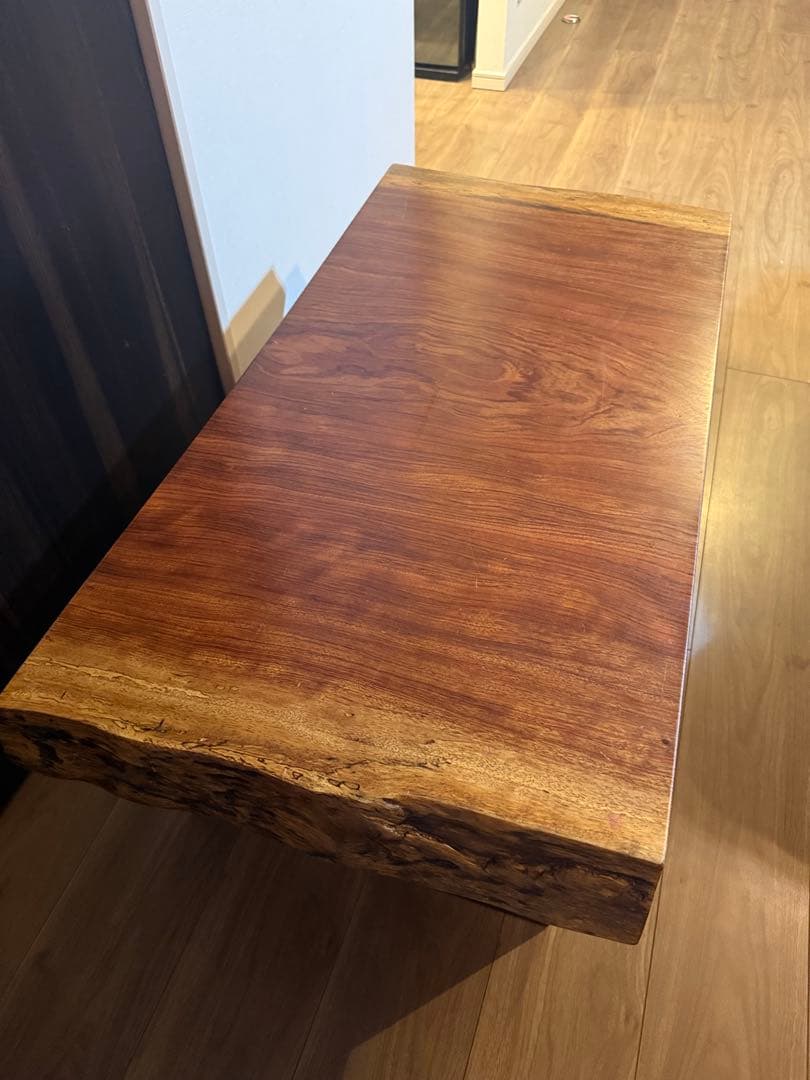 ブビンガ 1枚板 コーヒーテーブル
