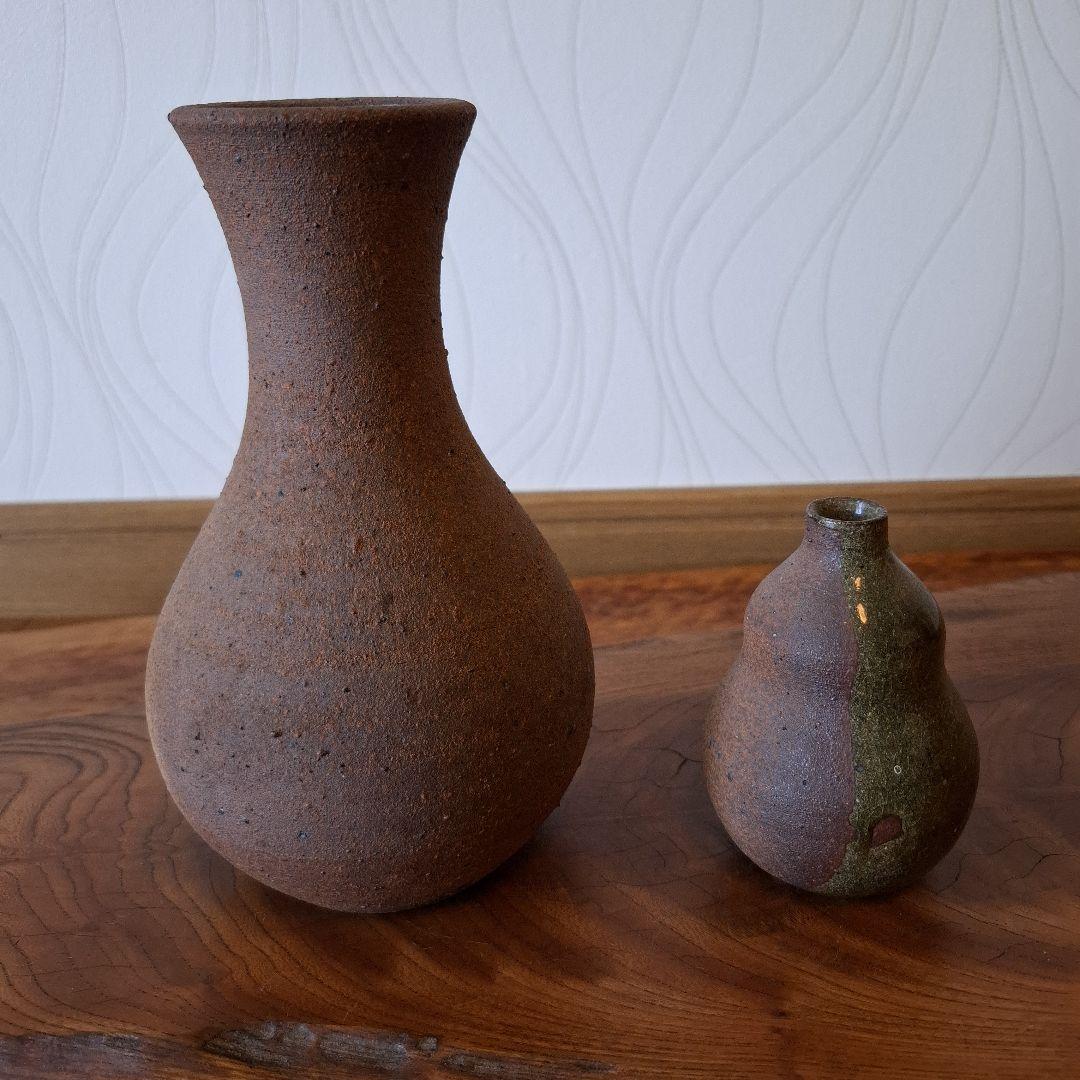 壺　つぼ　一輪挿し　親子壺