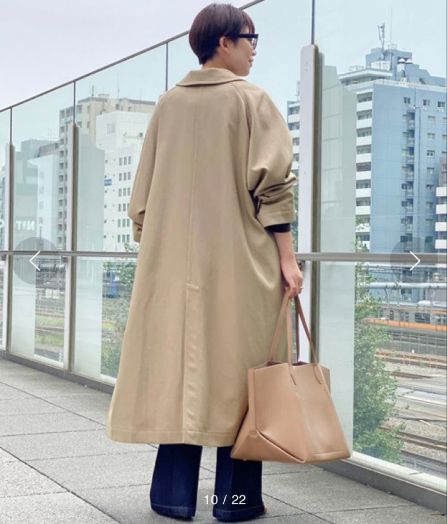 ap studio SCENTOFギャバジンステンカラーコート ライナー付き