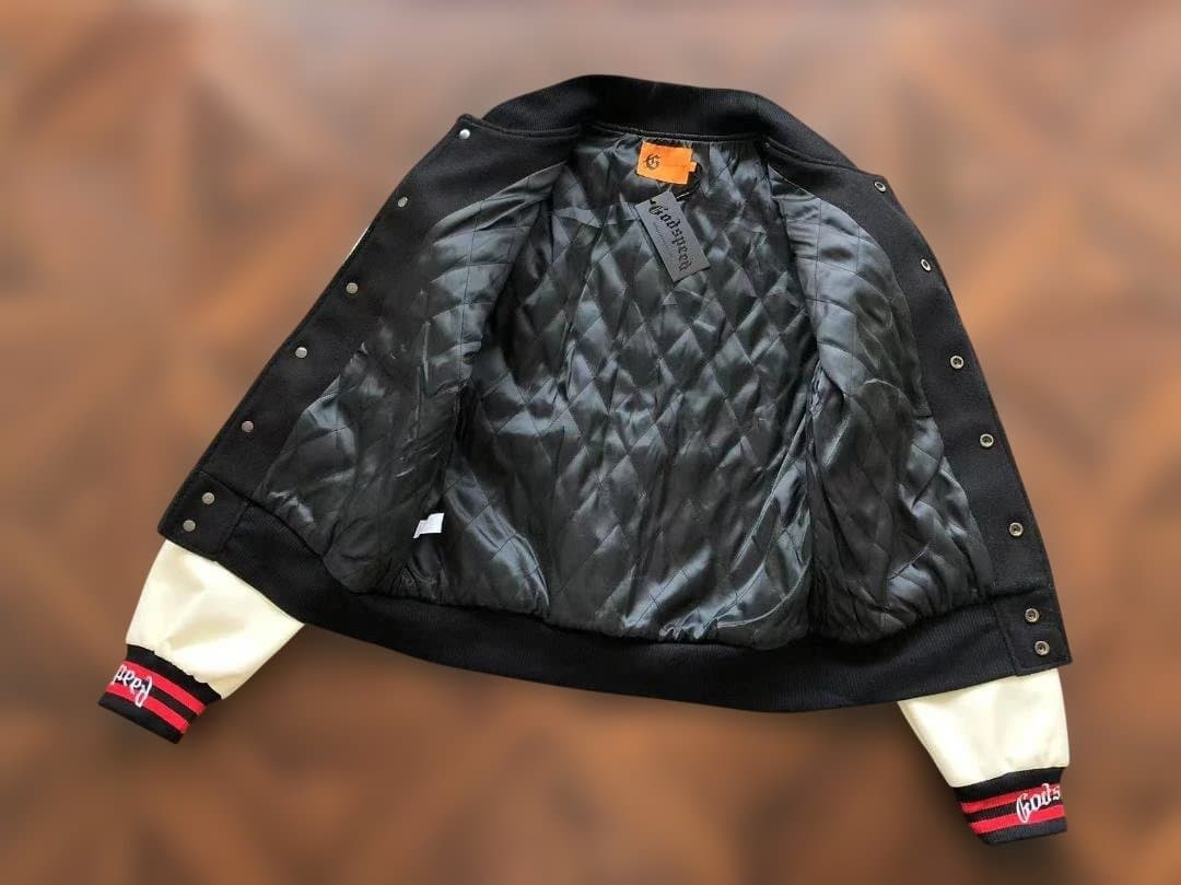 Godspeed バルキーボンバージャケット 黒/白