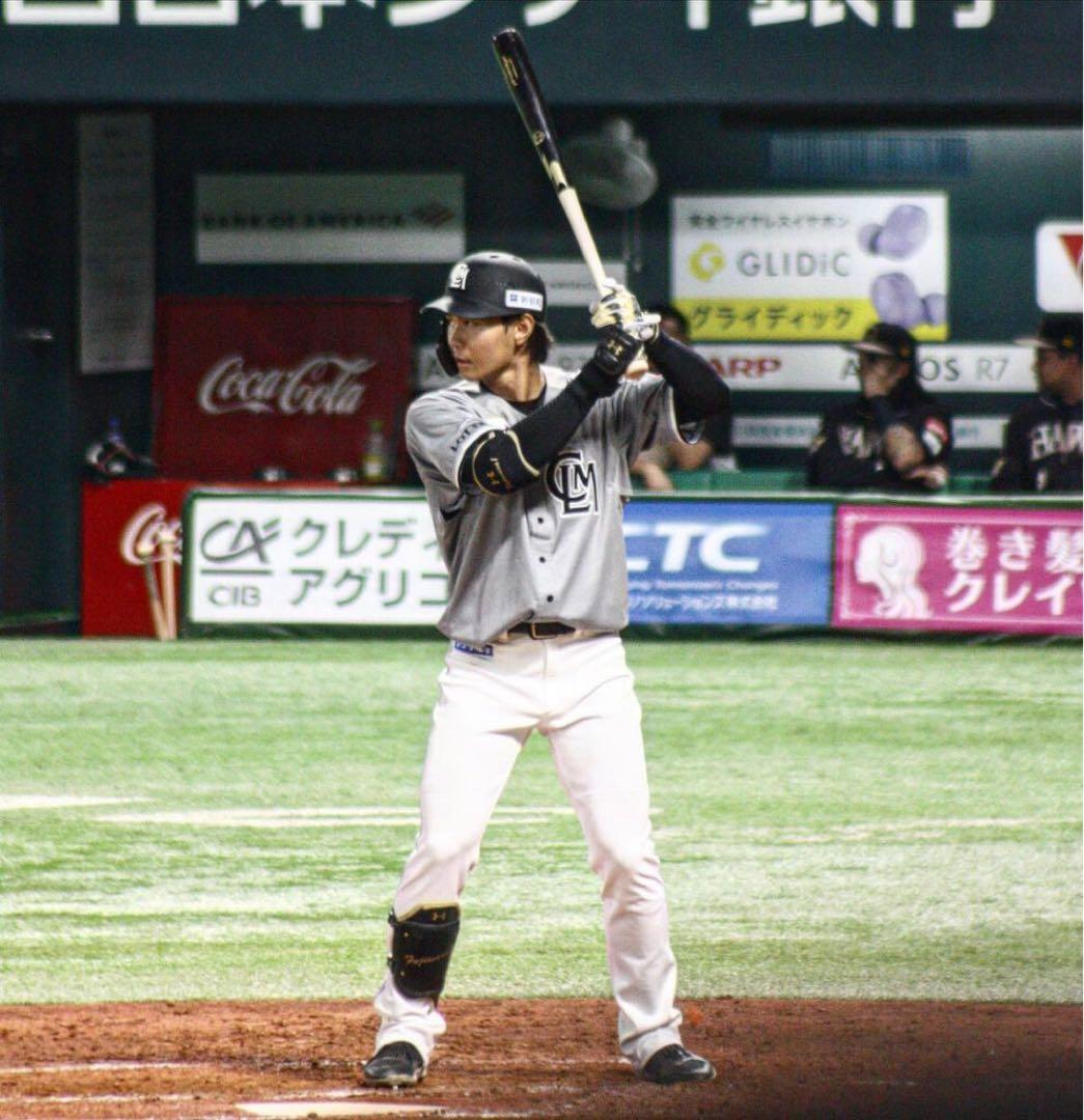 千葉ロッテマリーンズ　藤原恭大 #1　バット NPBマーク 支給品　実使用