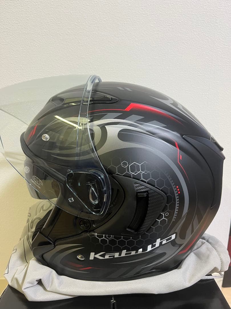 Kabuto EXCEED 2 CYBER XL/XXL フラットブラックレッド