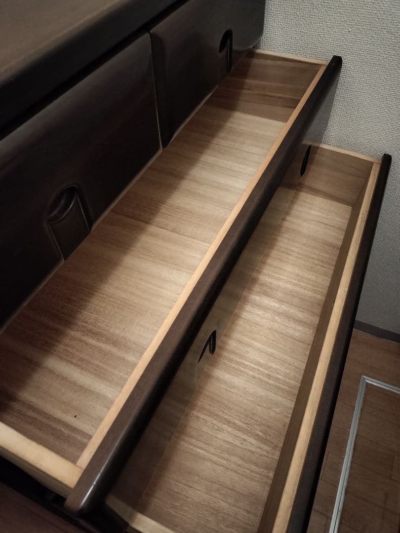 大塚家具★ダークブラウン 6段チェスト 桐タンス着物収納