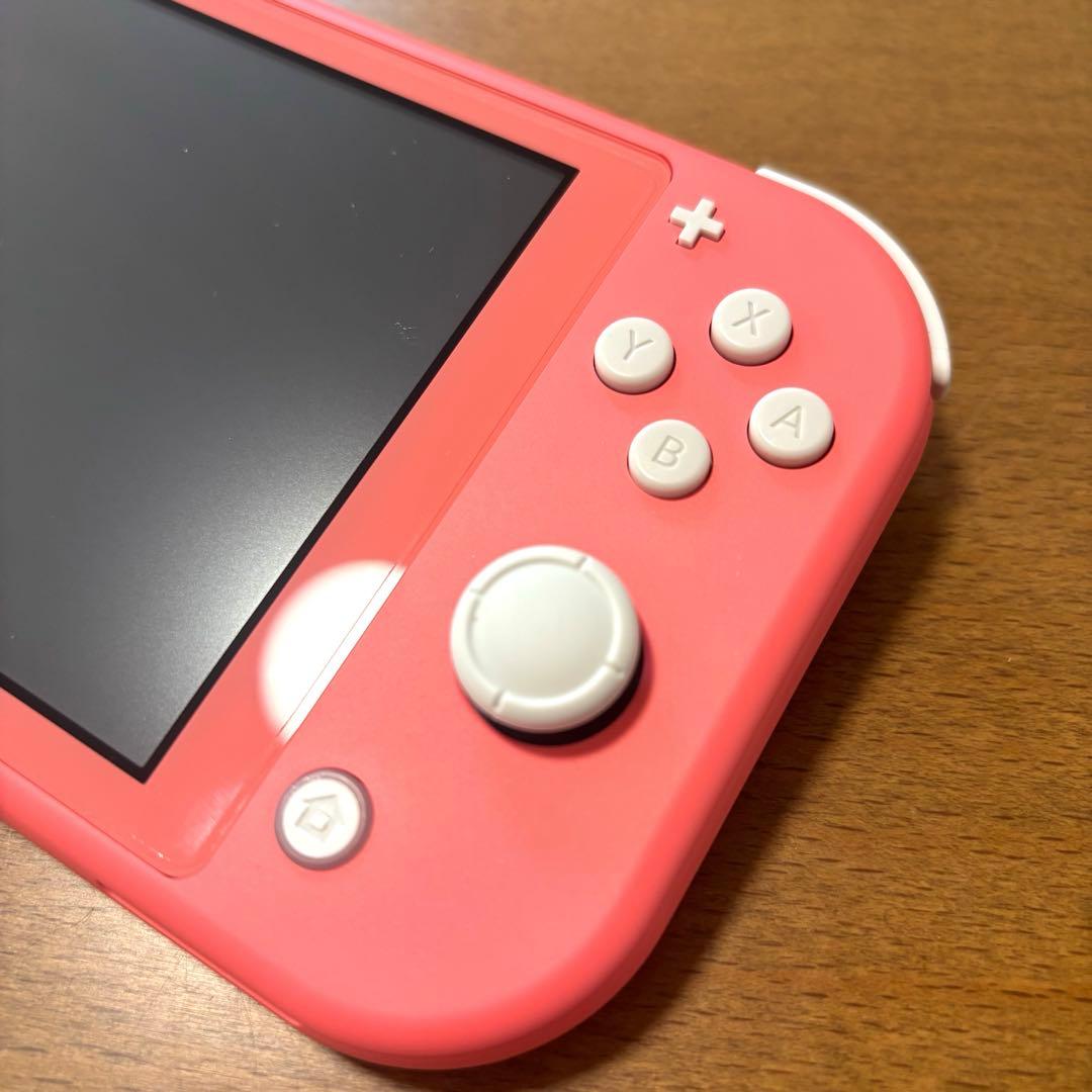 箱あり【Switch Lite】コーラル★専用ケース＆どうぶつの森付き★