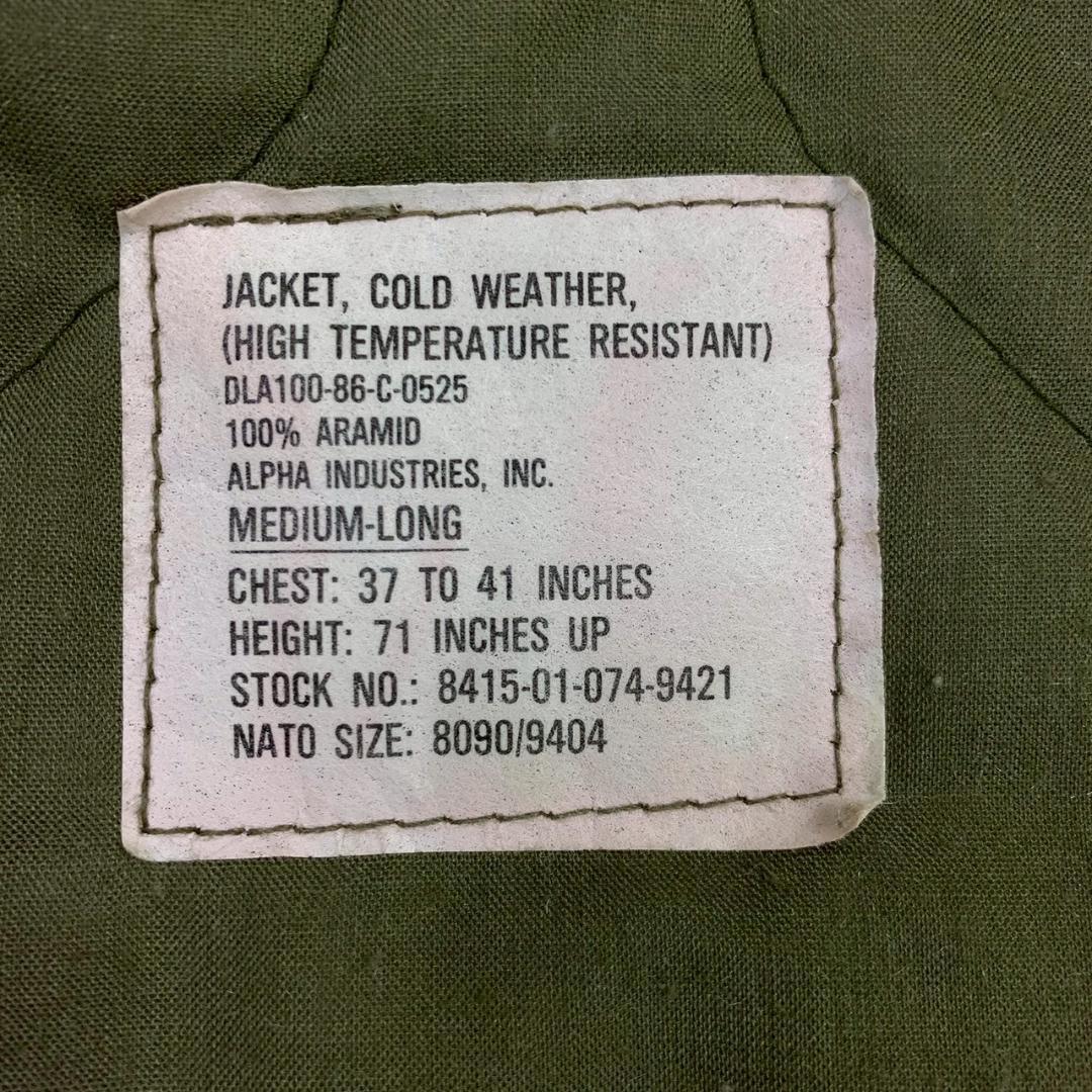 80s 米軍実物 アラミド CVC タンカース ジャケット M-L　D731