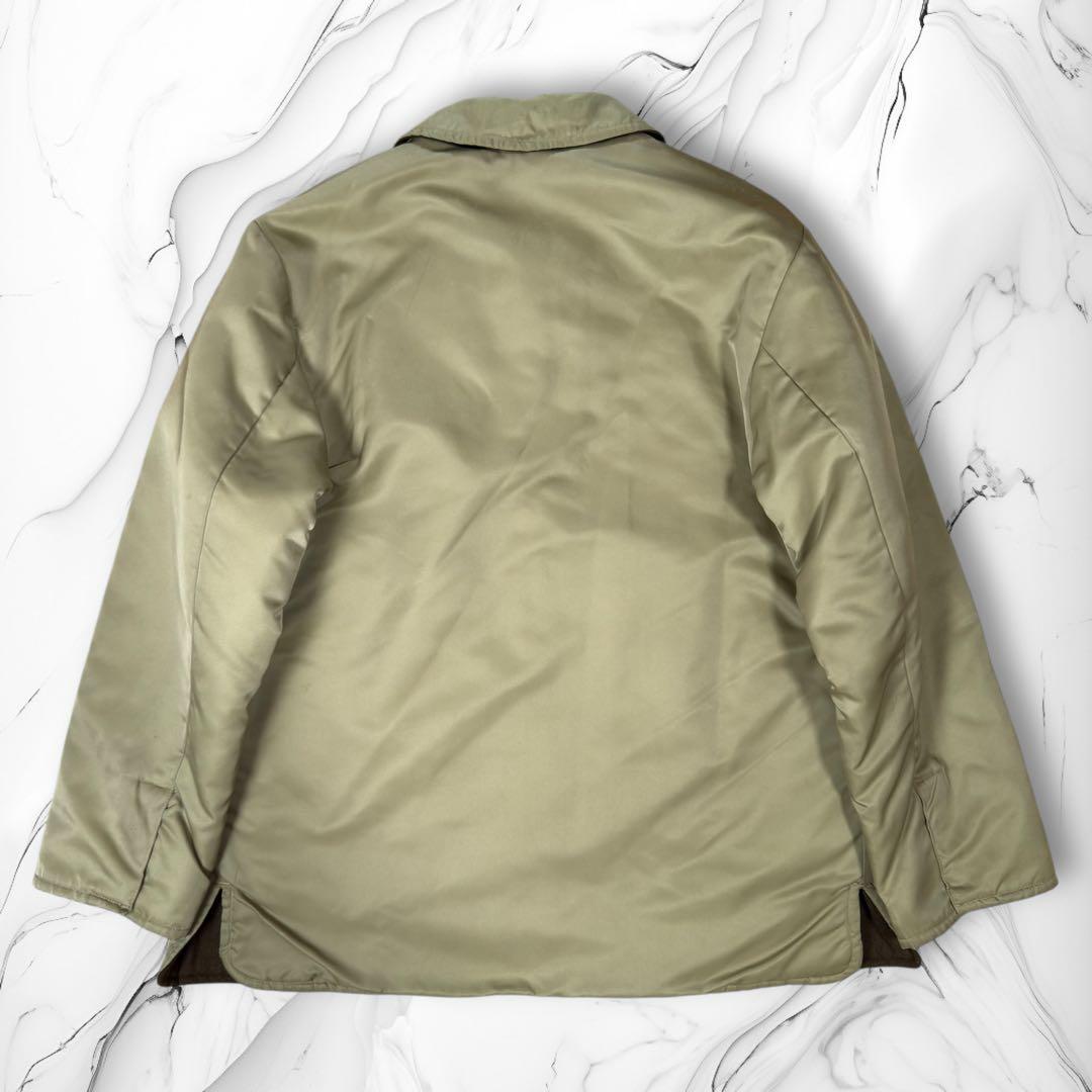 《激レア》BONEVILLE 90s ナイロンパフジャケット 中綿 カーキ 48