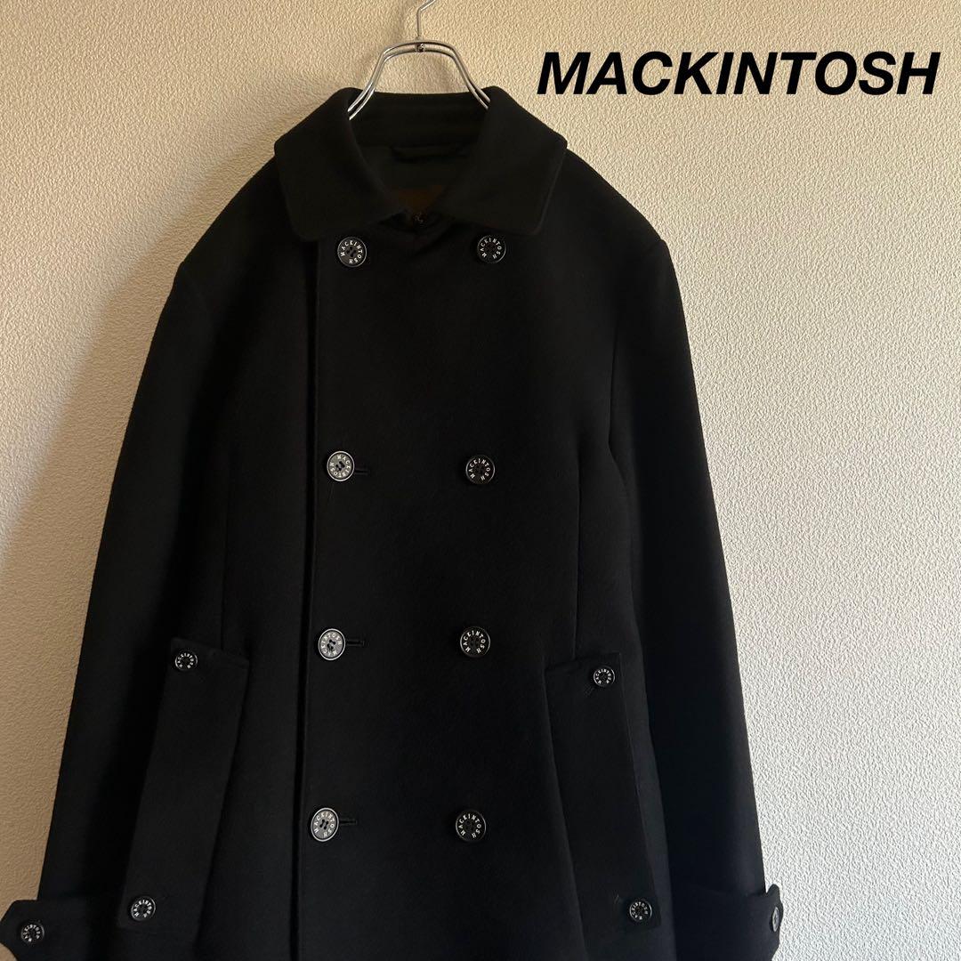 MACKINTOSH マッキントッシュ ステンカラーコート ダブルブレスト 黒
