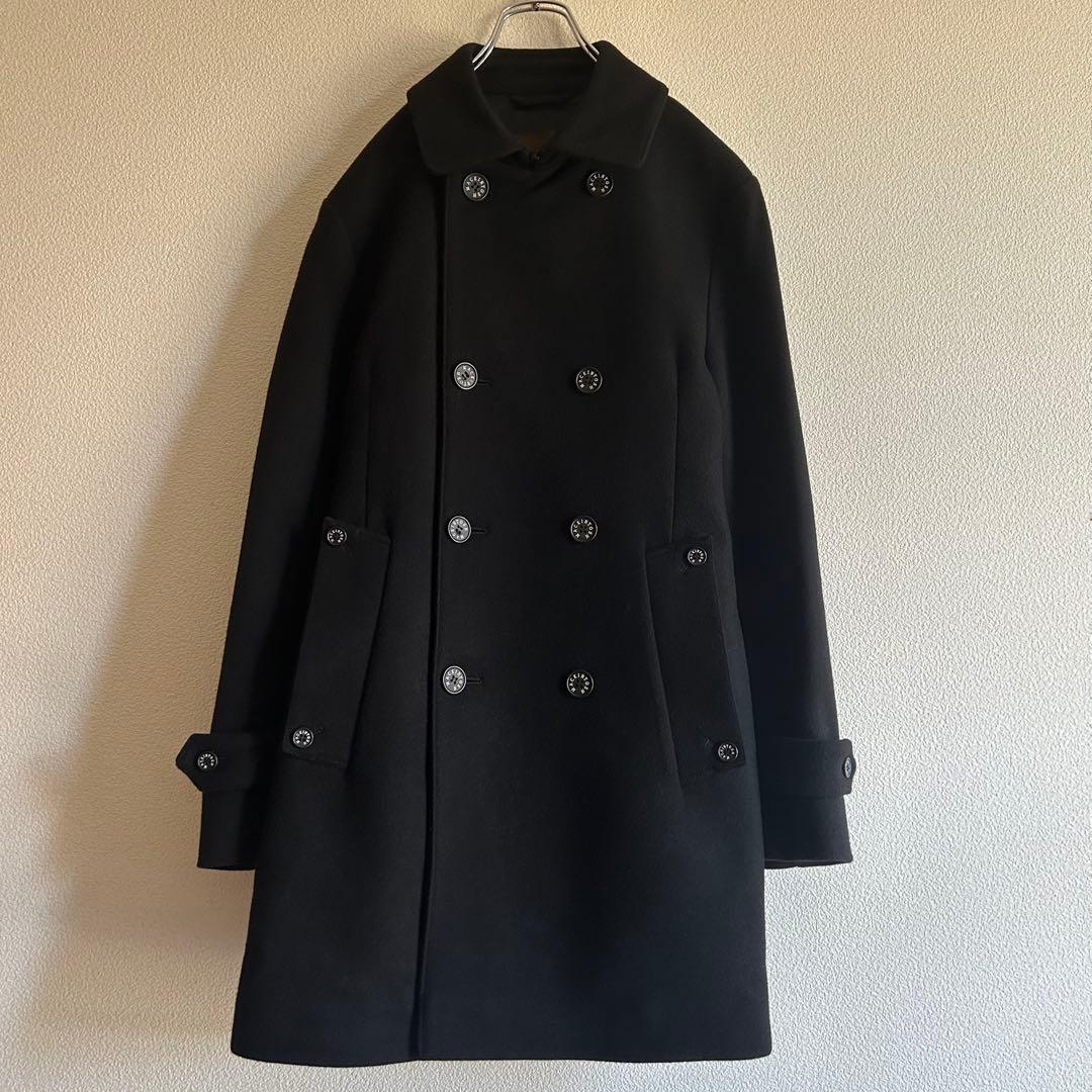 MACKINTOSH マッキントッシュ ステンカラーコート ダブルブレスト 黒