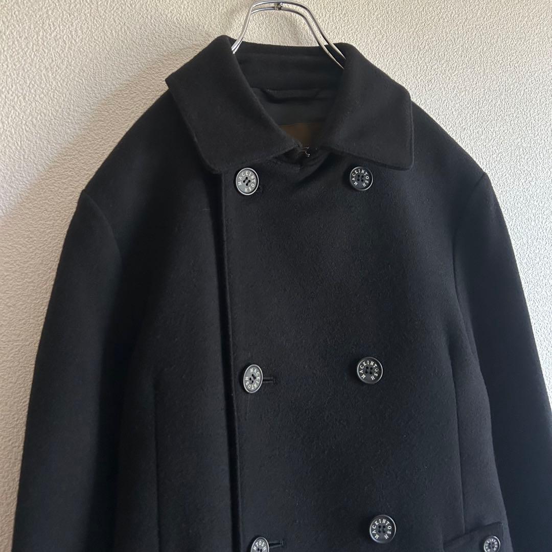 MACKINTOSH マッキントッシュ ステンカラーコート ダブルブレスト 黒