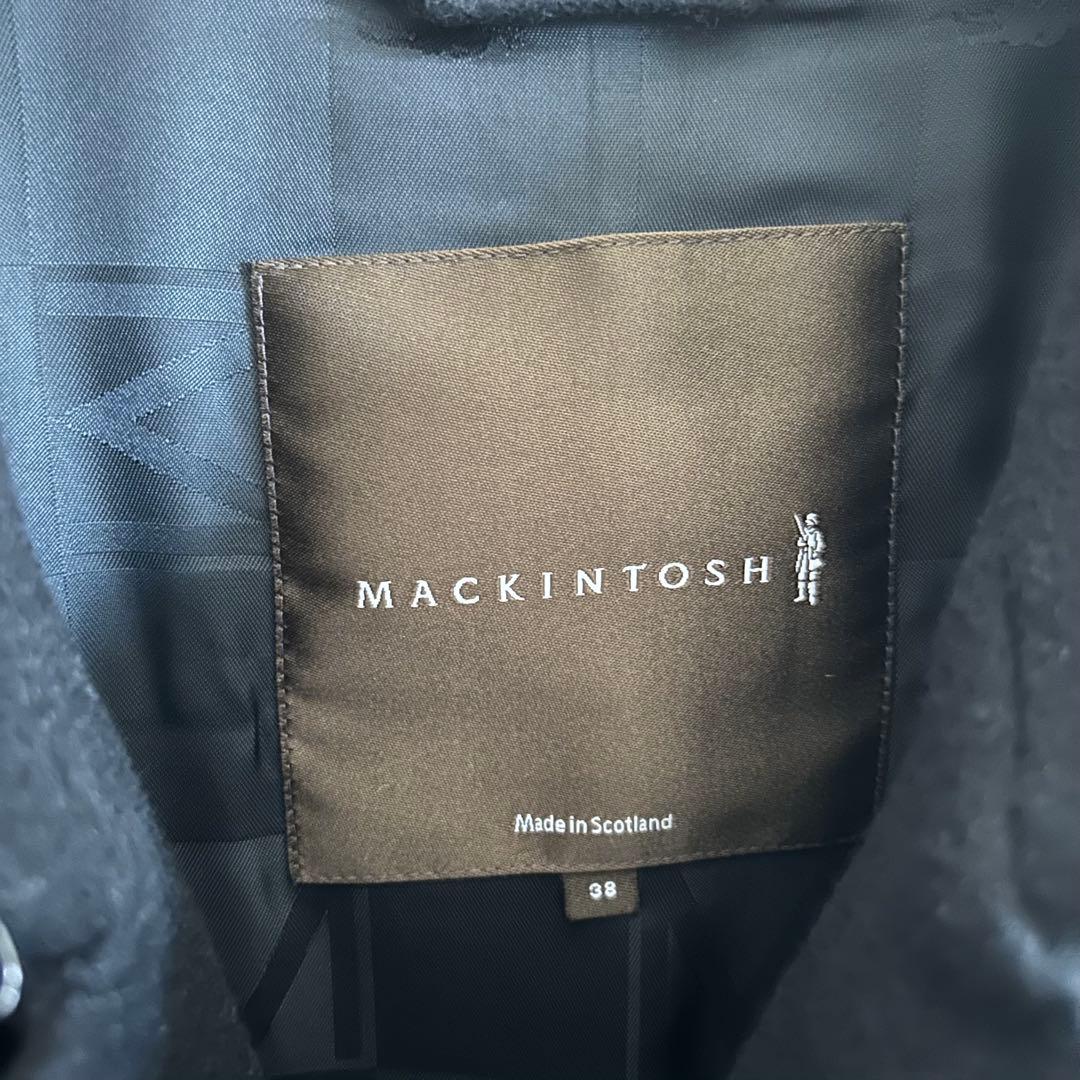 MACKINTOSH マッキントッシュ ステンカラーコート ダブルブレスト 黒