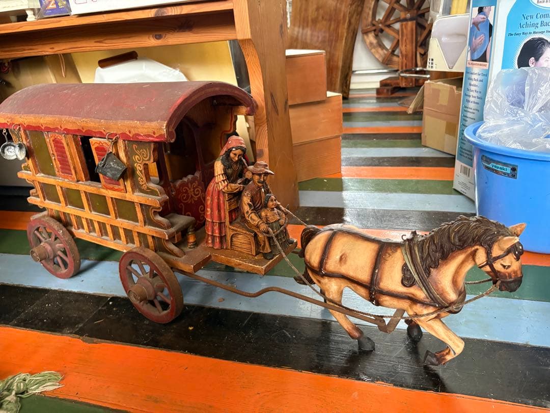 木製馬車 人形付き