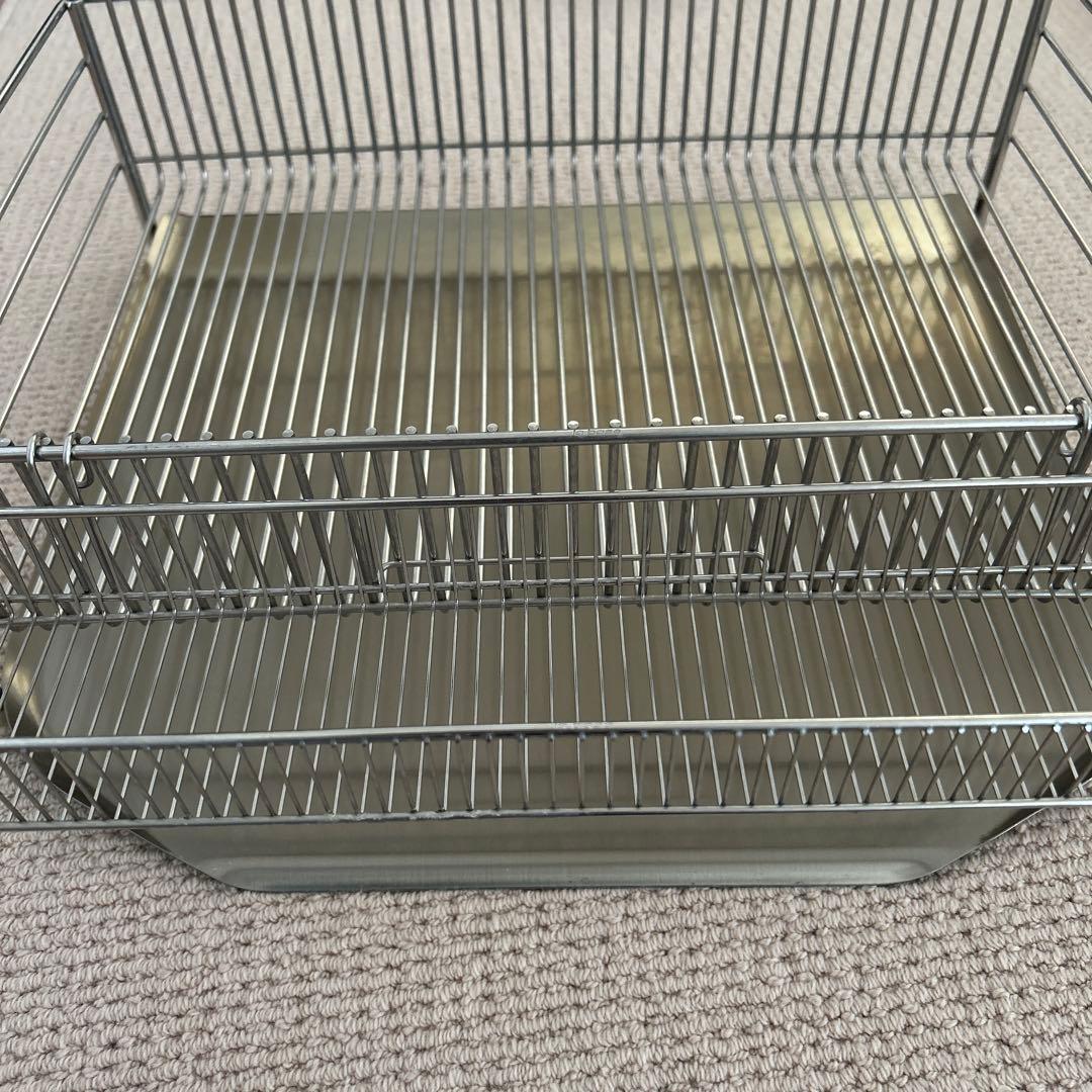 ステンレス製中型食器スタンド