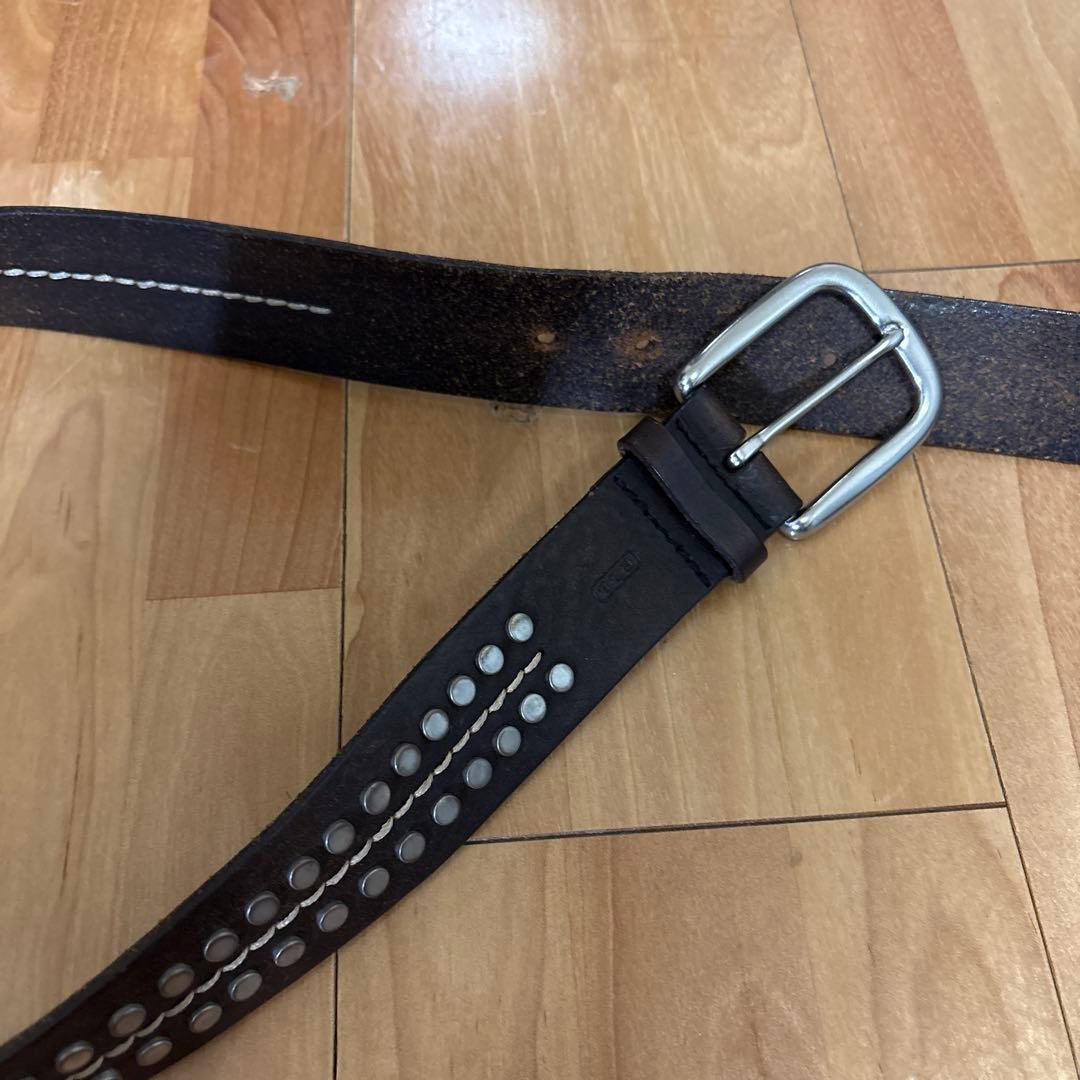 Ralph Lauren ラルフローレン　スタッズベルト　レザー　本革　アメカジ
