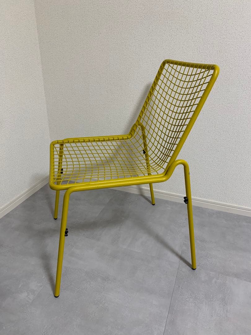 emu イエローメッシュチェア 手渡しのみ