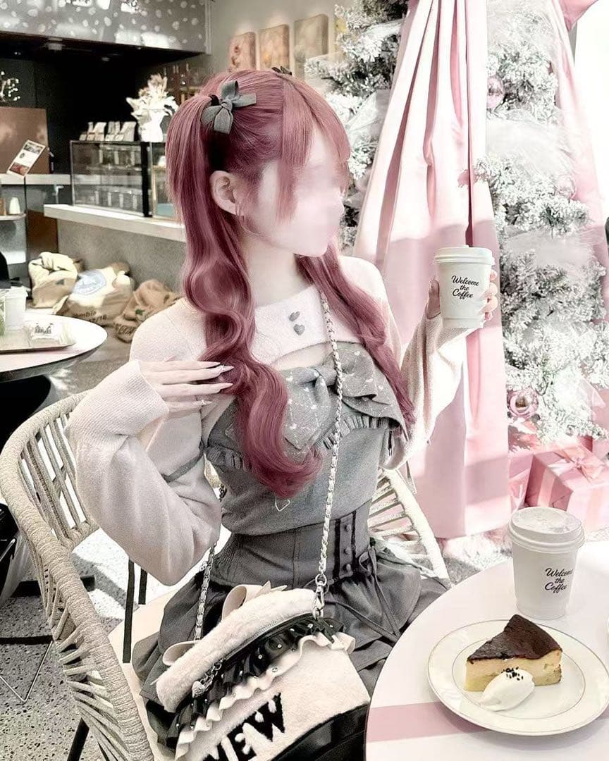 値下　HONEYMEW ビッグリボンガーター風アンサンブルトップス XS サイズ