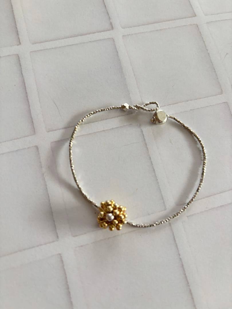 semeno フラワーモチーフブレスレット