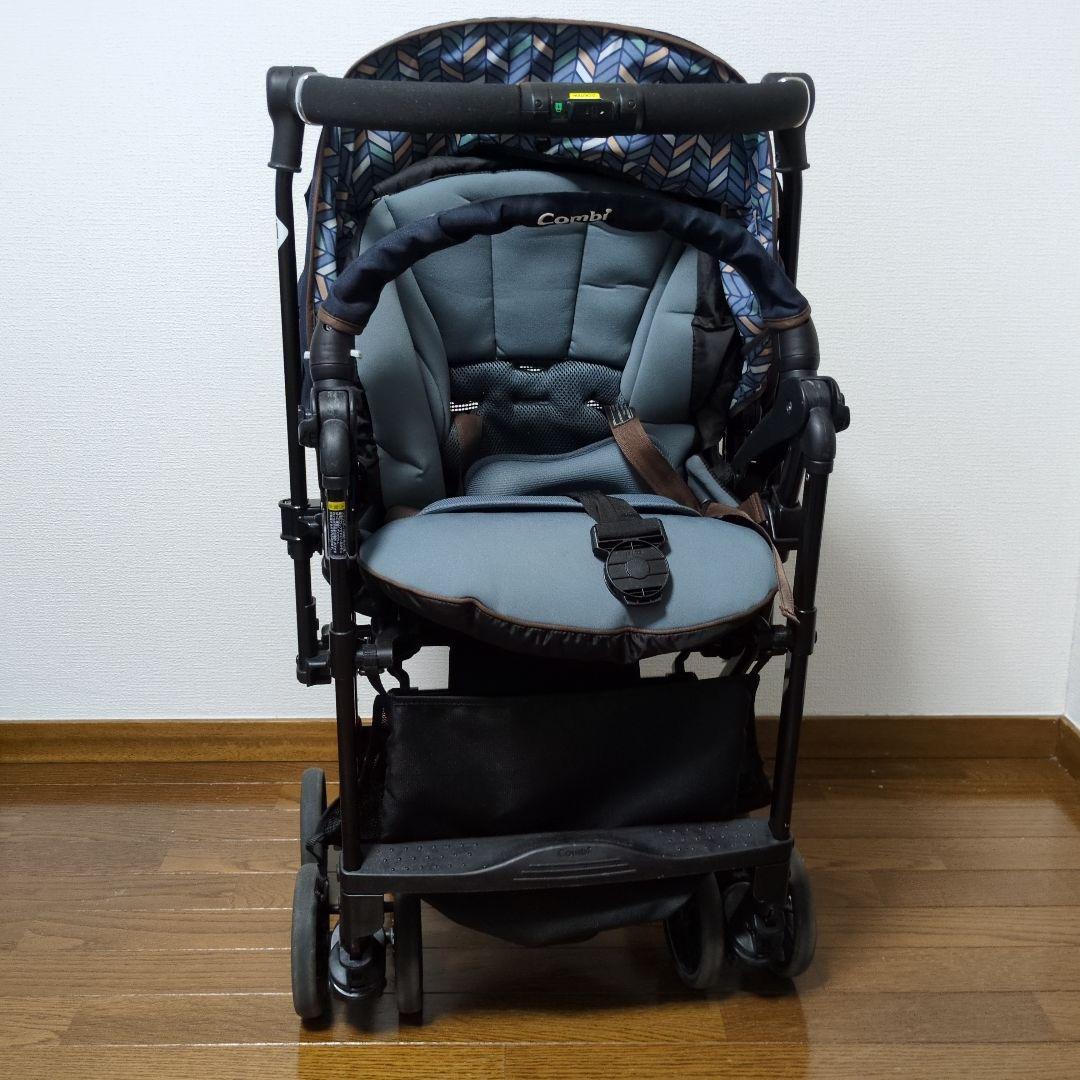 Combi スゴカル 4キャス compact ヘリンボンネイビー